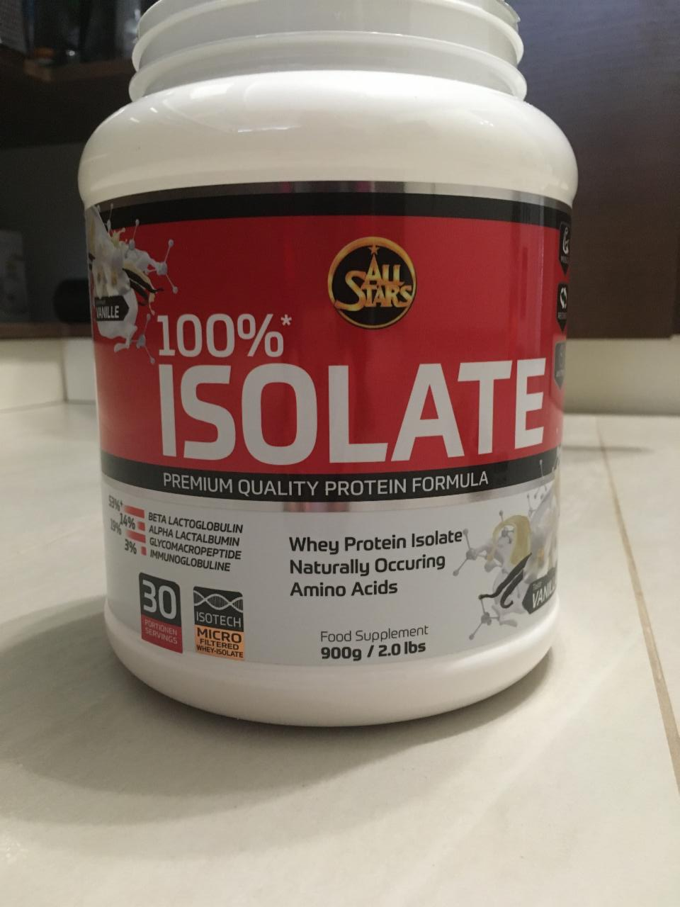 Fotografie - 100% Isolate protein Vanilla All Stars