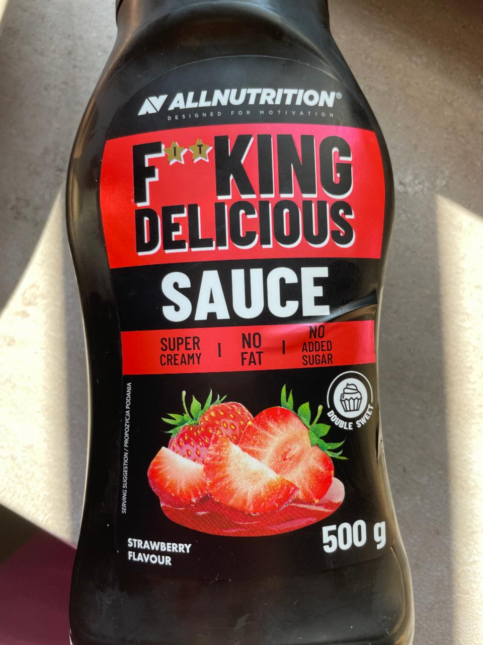 Fotografie - Fitking Delicious Sauce Strawberry flavour Allnutrition