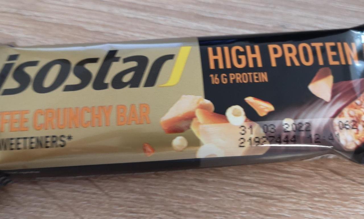 Fotografie - Isostar High protein Toffee Crunchy bar