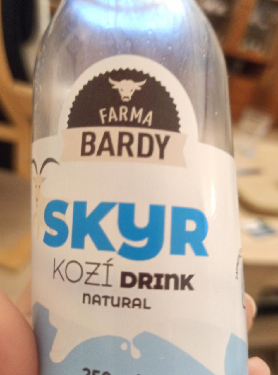 Fotografie - skyr kozí drink natural farma Bardy