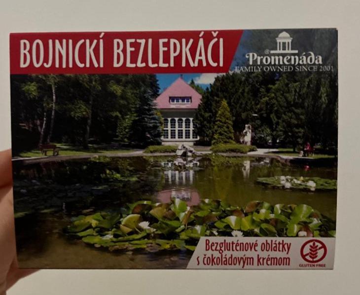 Fotografie - Bojnickí bezlepkáči Bezgluténové oblátky s čokoládovým krémom Promenáda