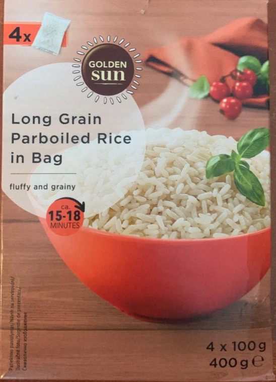 Fotografie - Golden Sun Long Grain rice Parboiled
