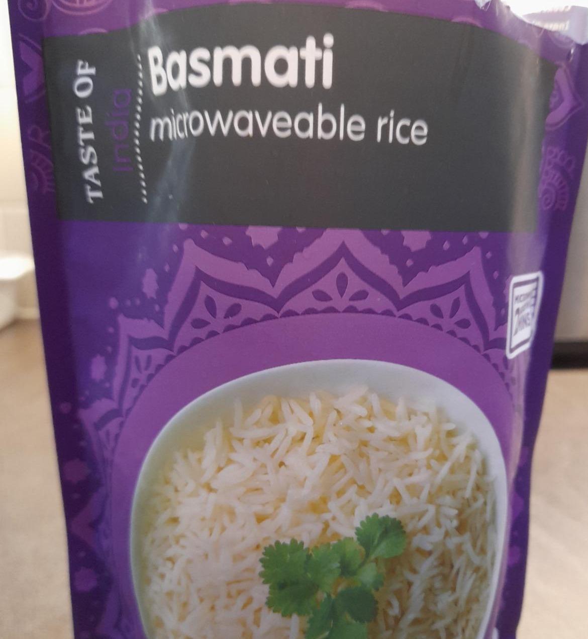 Fotografie - Basmati microwaveable rice Taste of India Lidl