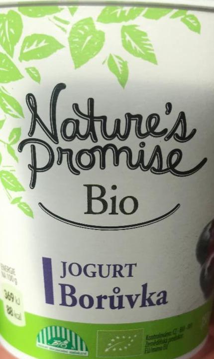 Fotografie - Jogurt borůvka bio Nature's Promise