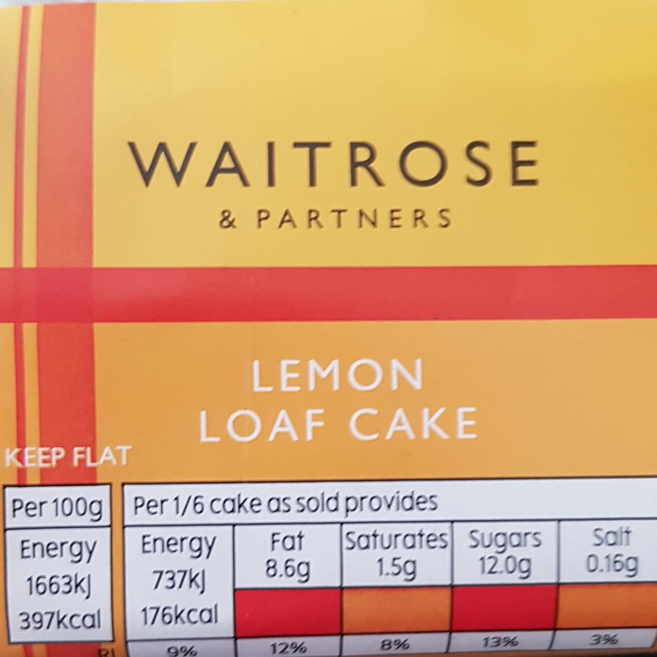 Fotografie - Lemon loaf cake Waitrose