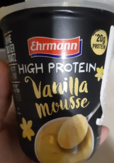 Fotografie - High protein vanilla mousse Ehrmann