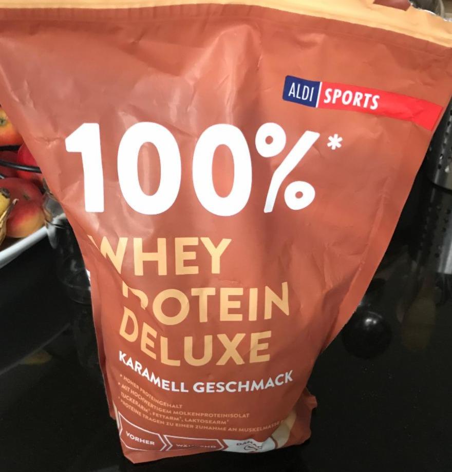 Fotografie - 100% Whey Protein Deluxe Karamell Geschmack Aldi Sports