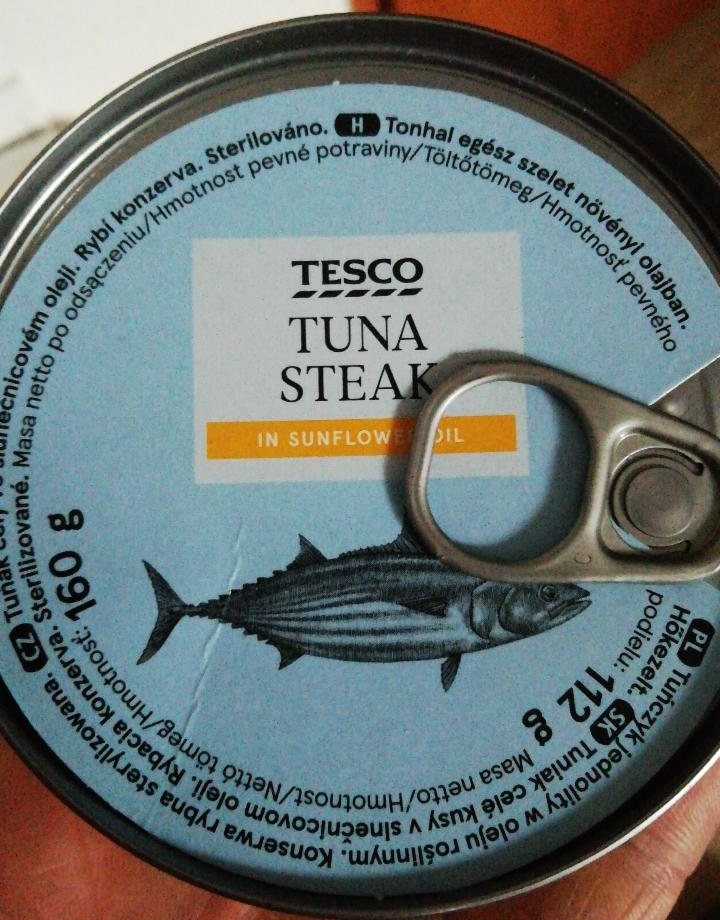 Fotografie - Tesco Tuna steak in sunflow oil