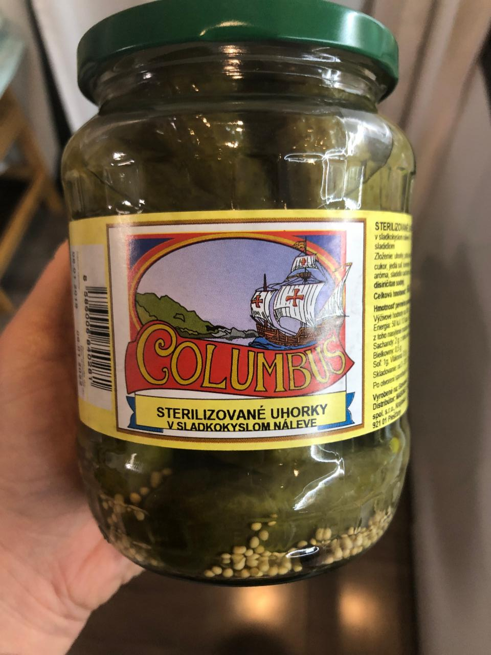Fotografie - Sterilizované uhorky v sladkokyslom naleve Columbus