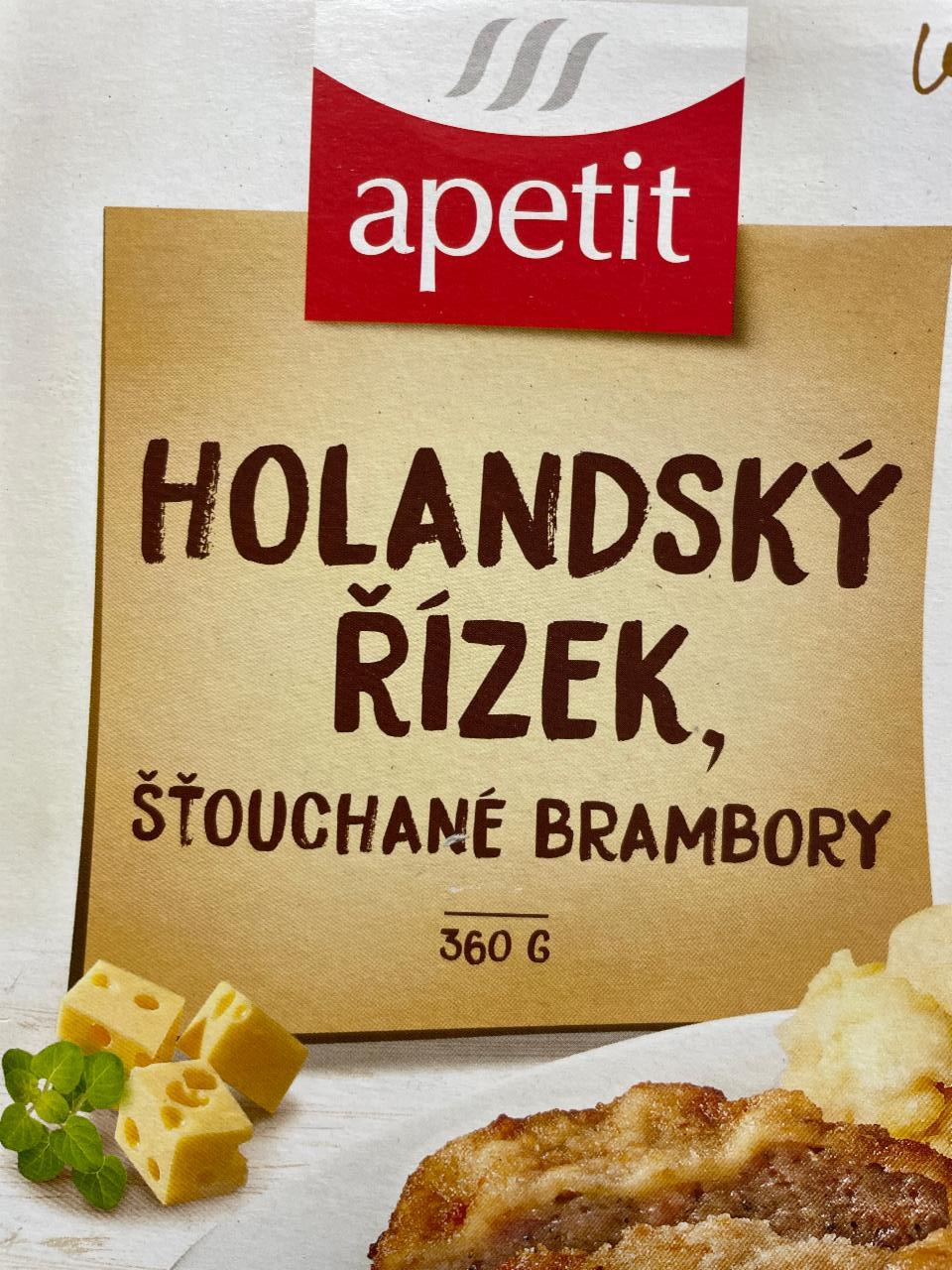 Fotografie - Holandský řízek, šťouchané brambory Apetit