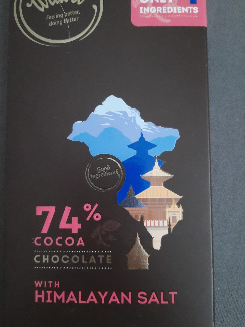 Fotografie - 74% cocoa chocolate with himalayan salt Wawel