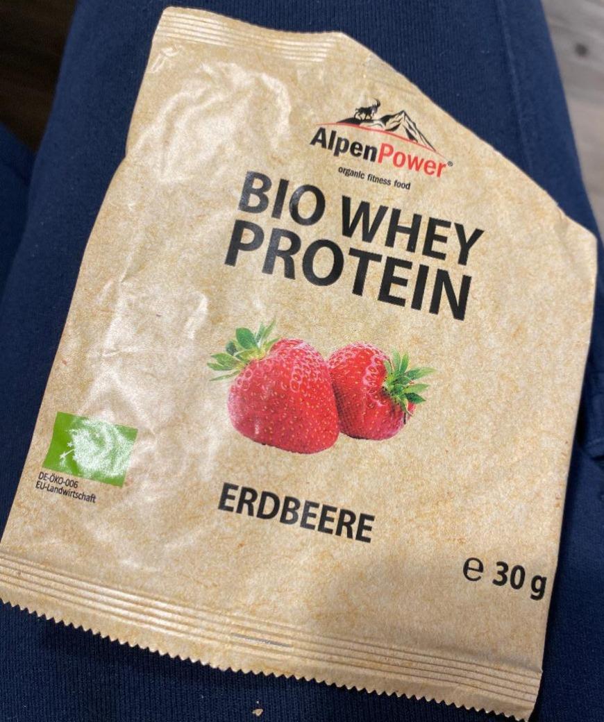 Fotografie - Bio Whey Protein Erdbeere AlpenPower