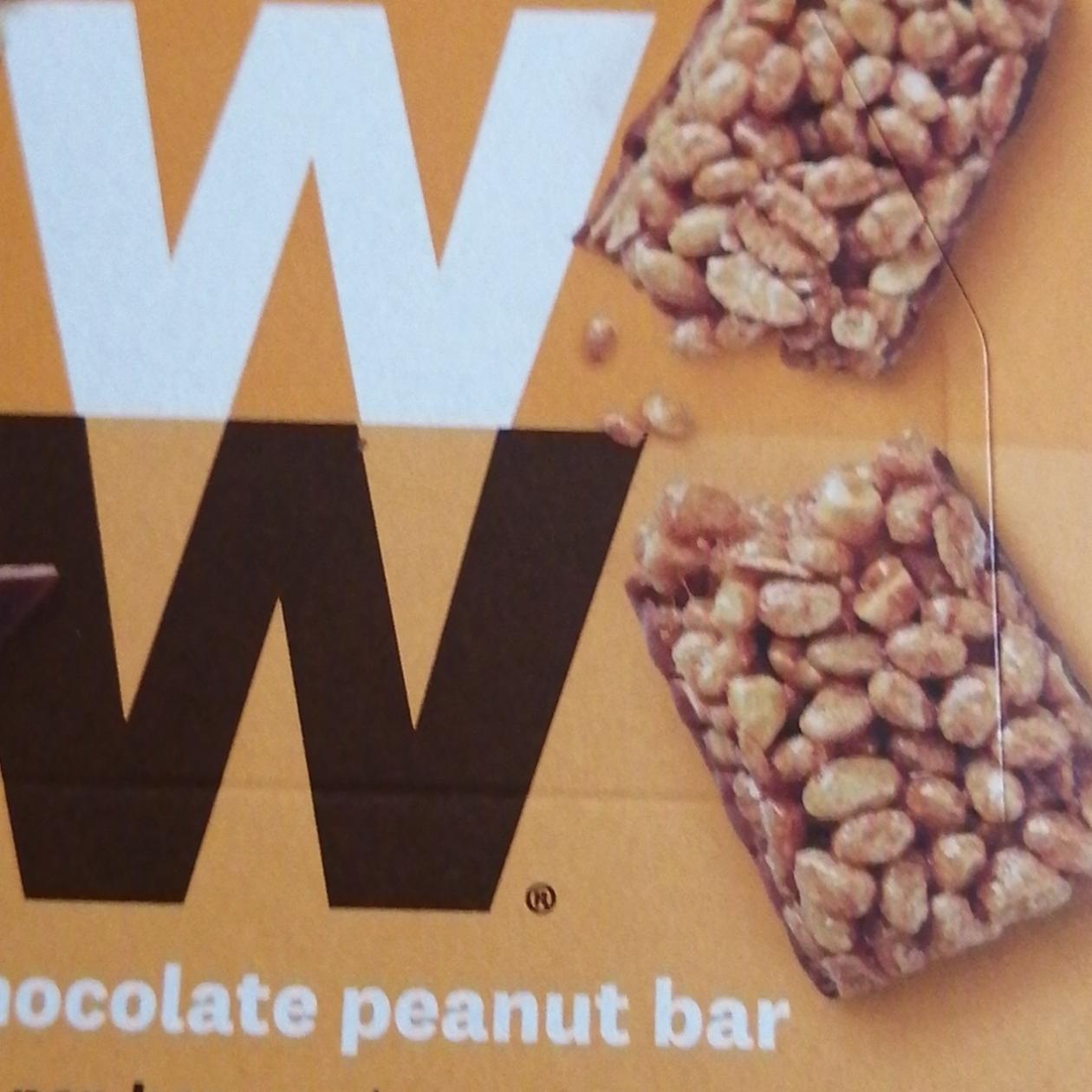 Fotografie - WW milk chocolate peanut bar