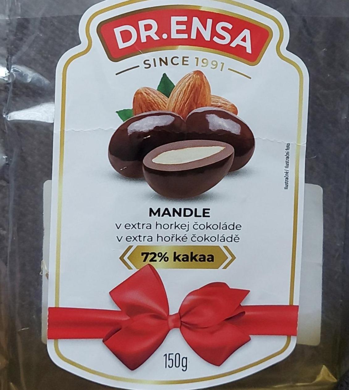 Fotografie - Mandle v extra horkej čokoláde 72% kakaa Dr.Ensa