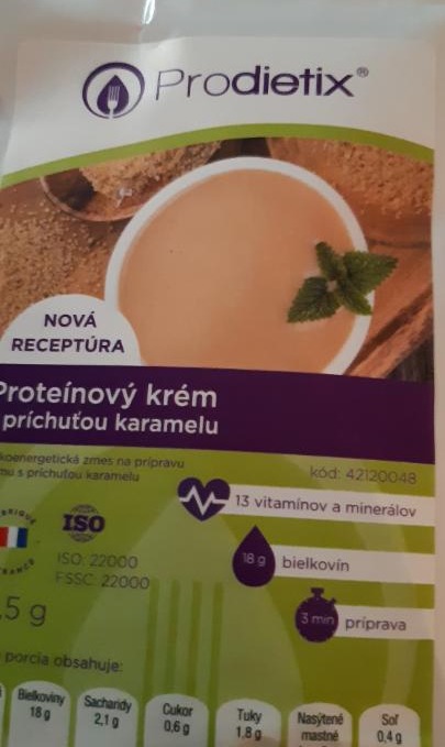 Fotografie - proteinovy krem s prichutou karamelu Prodietix