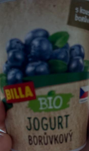 Fotografie - jogurt borůvkový Billa bio