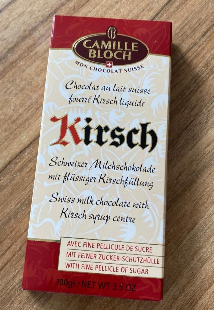 Fotografie - Kirsch Swiss milk chocolate Camille Bloch