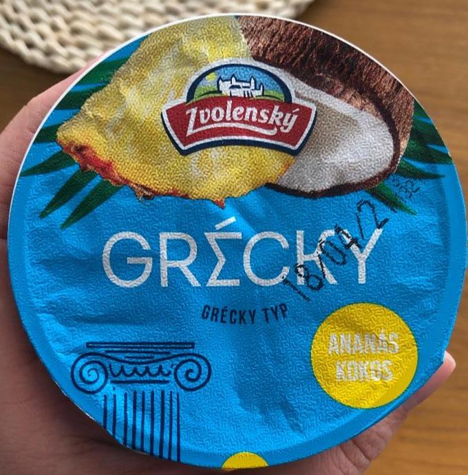 Fotografie - Grecky typ Ananás Kokos Zvolenský jogurt