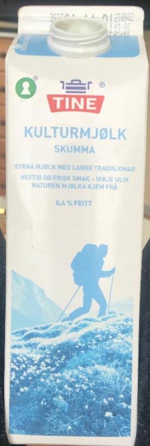 Fotografie - Skumma Kulturmjølk 0,4% Tine