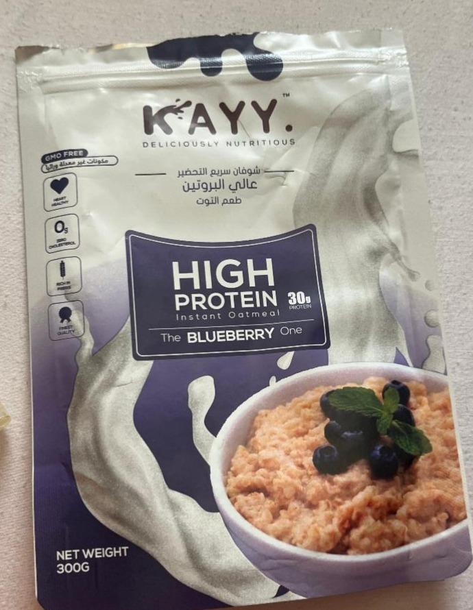 Fotografie - High Protein instant Oatmeal Blueberry KAYY