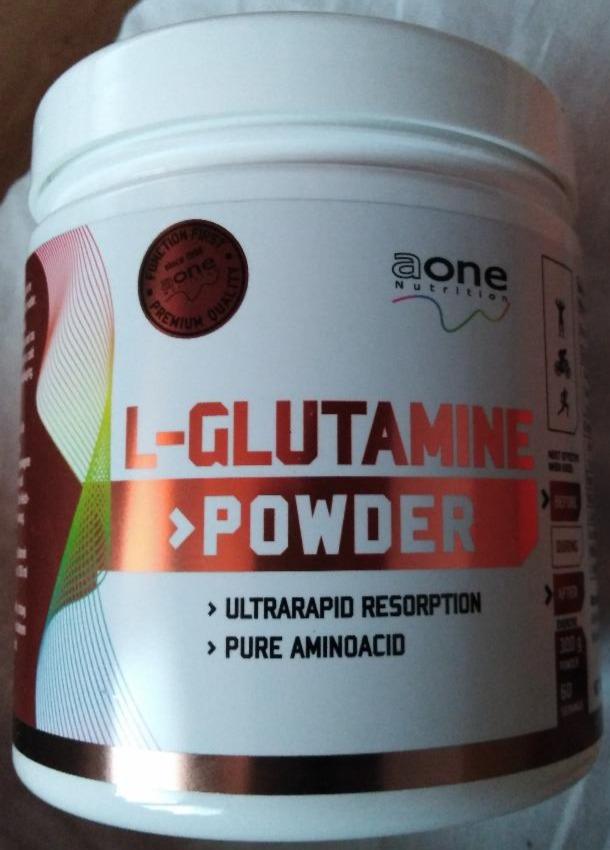 Fotografie - L-Glutamin powder aOne nutrition 