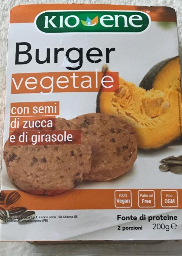 Fotografie - burger vegetale con semi di zucca e di girasole