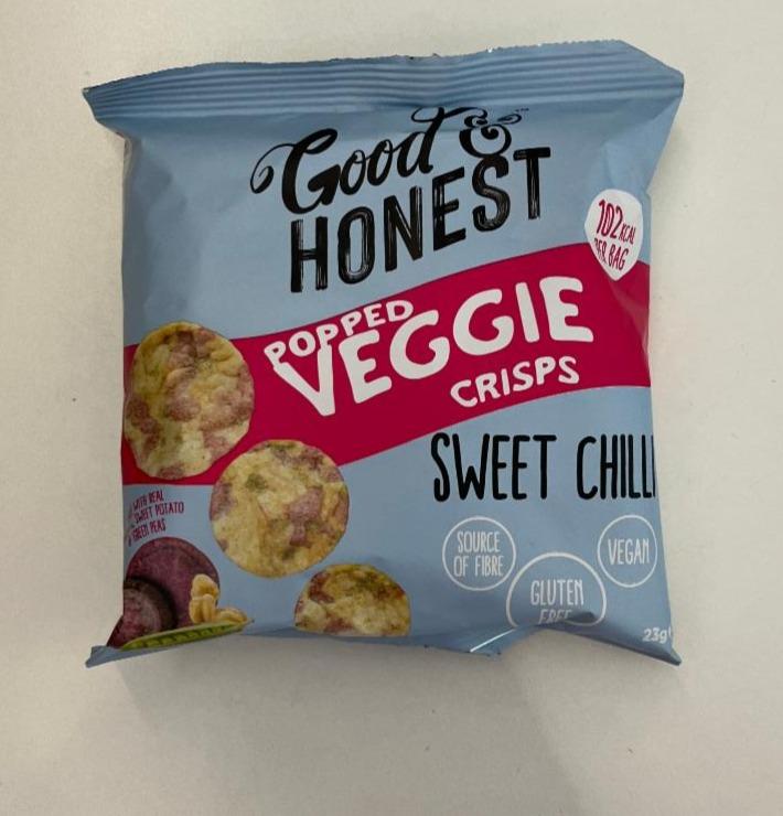 Fotografie - Popped Veggie crisps Sweet chilli Good & Honest
