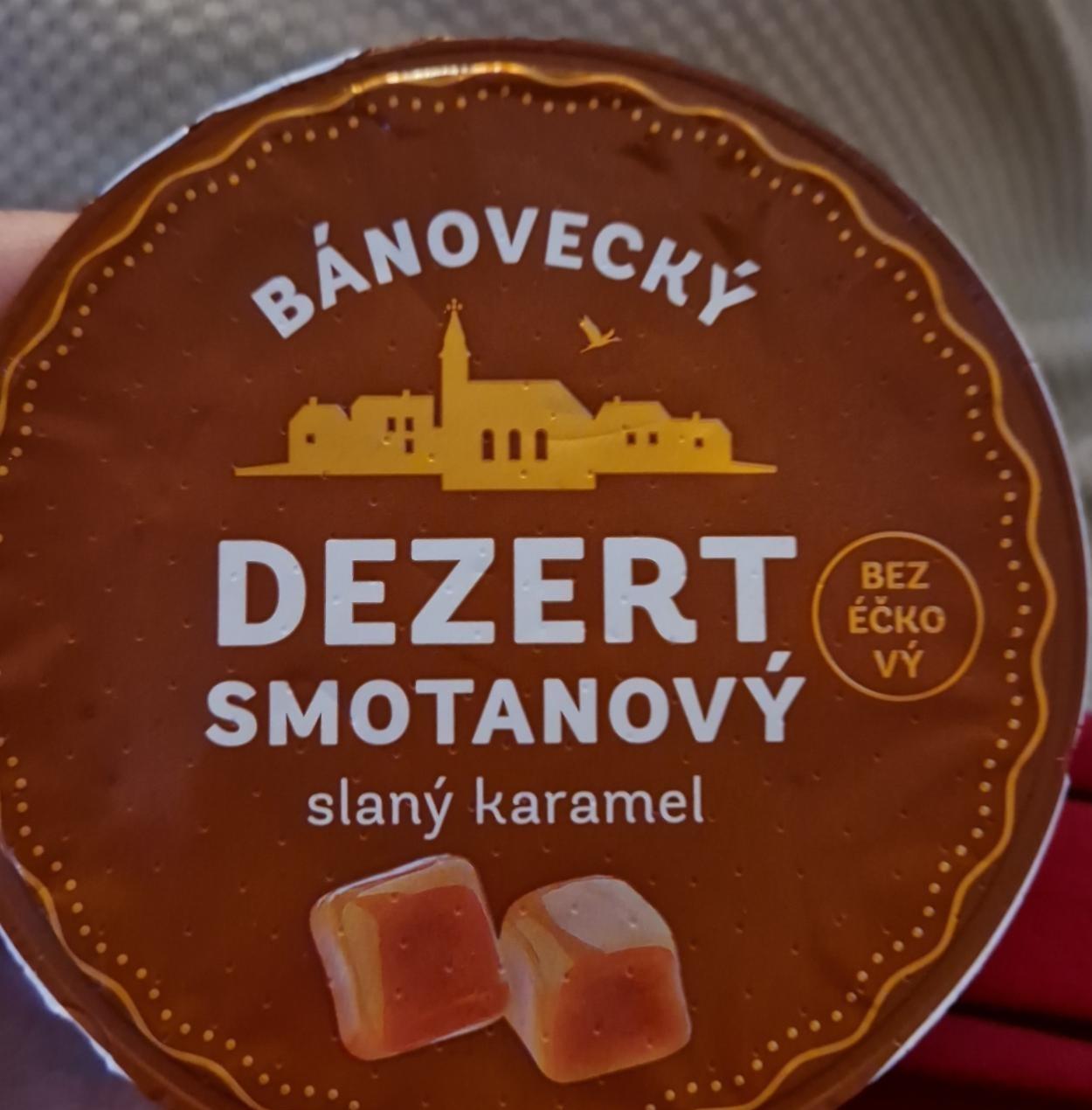 Fotografie - Bánovecky dezert smotanový slaný karamel