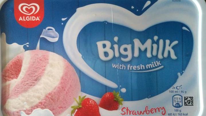 Fotografie - Algida Big Milk Strawberry