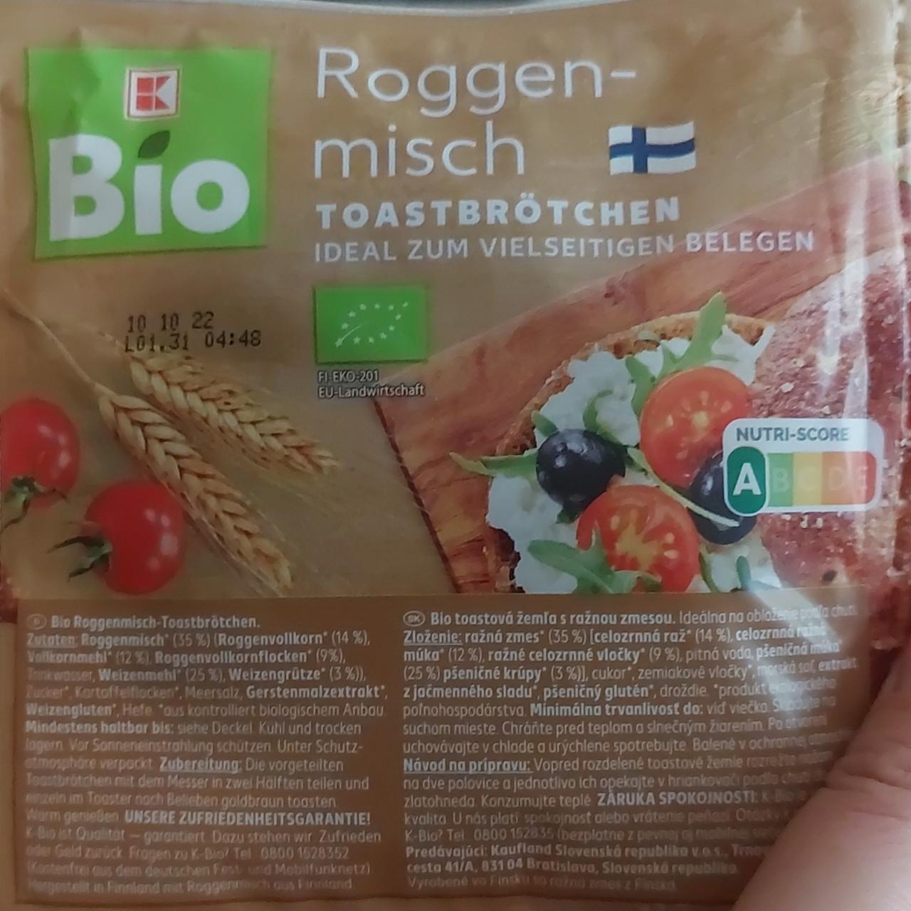Fotografie - Roggen-misch Toastbrötchen K-Bio