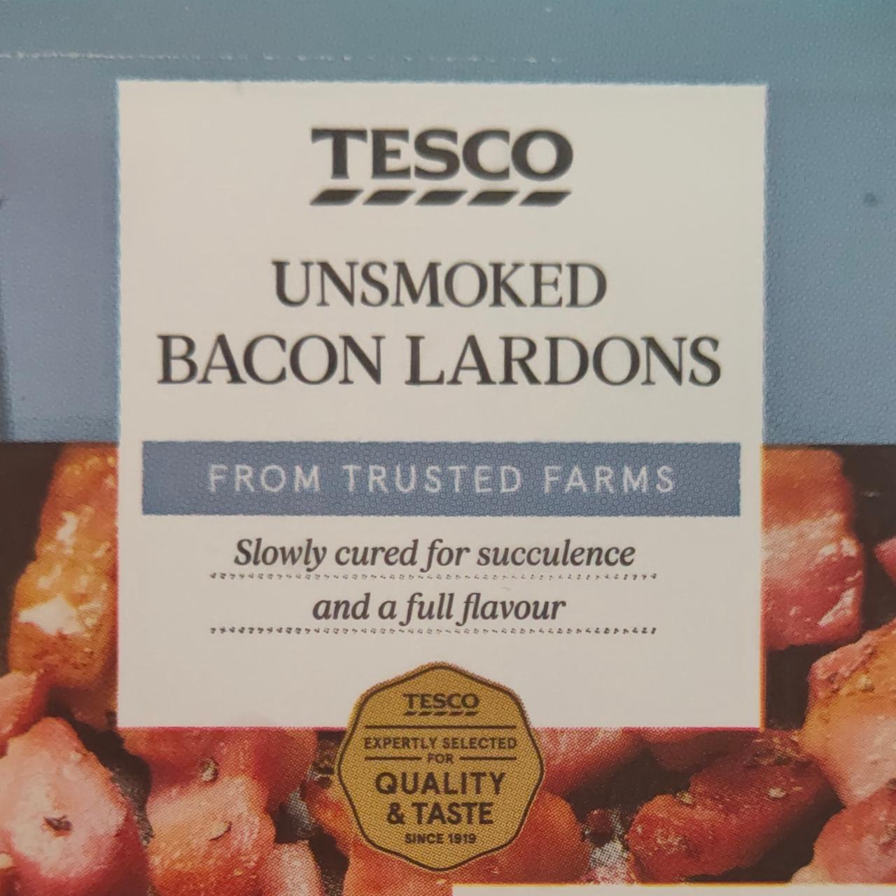 Fotografie - Unsmoked Bacon Lardons Tesco