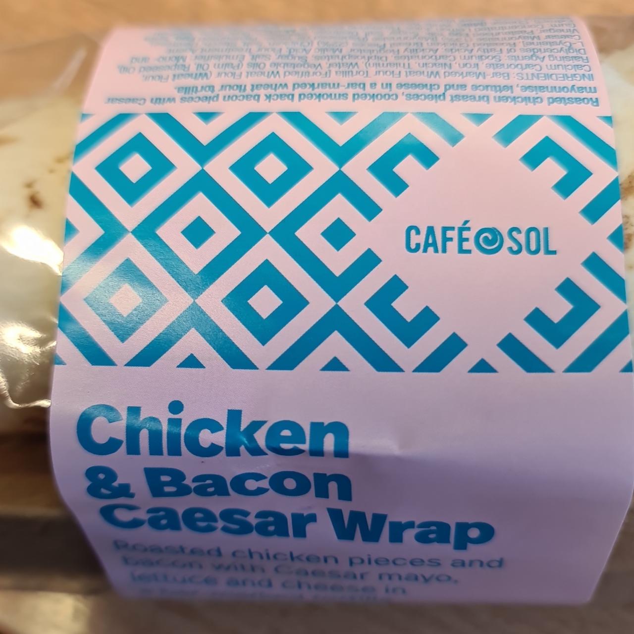 Fotografie - Chicken & Bacon Caesar Wrap Café Sol