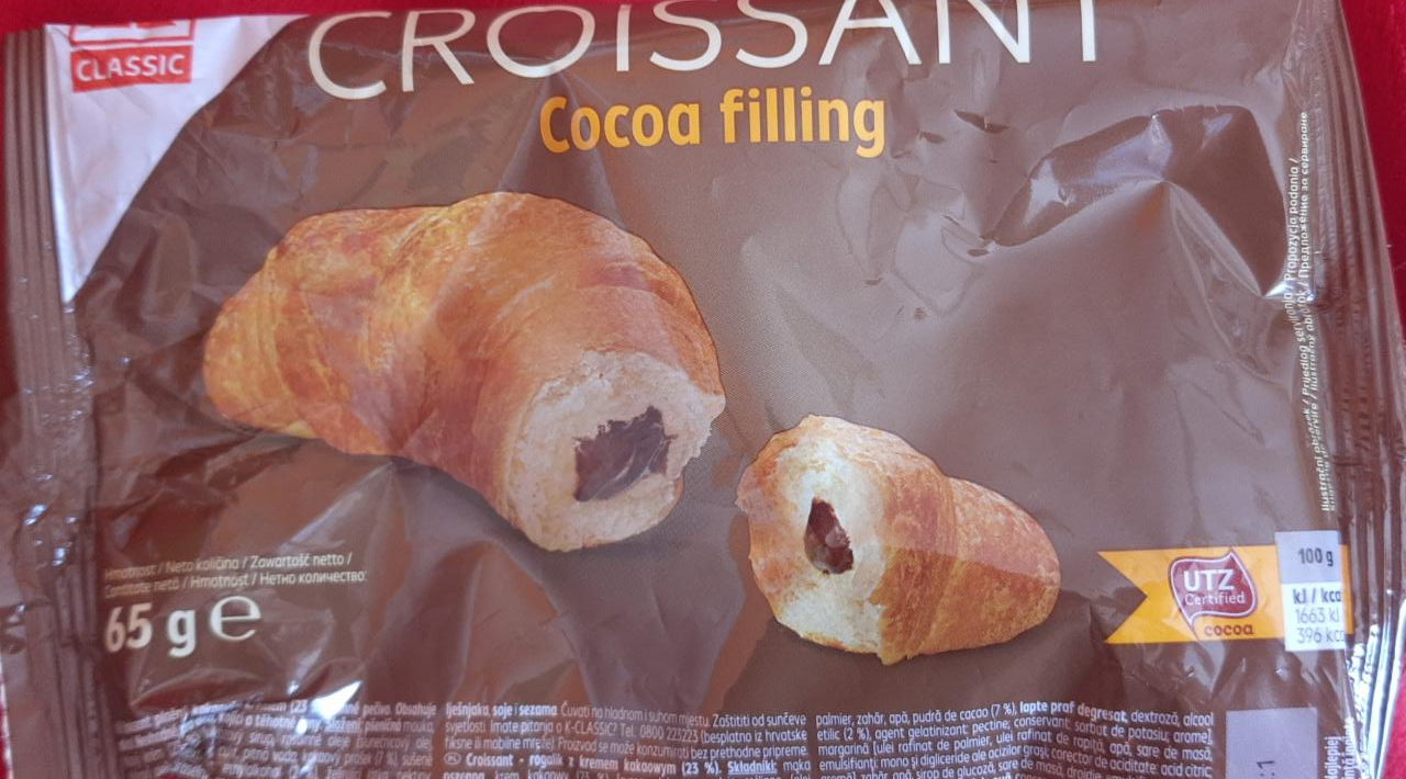 Fotografie - Croissant cocoa filling K-classic