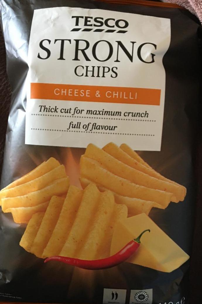 Fotografie - Tesco Strong Chips cheese & chilli