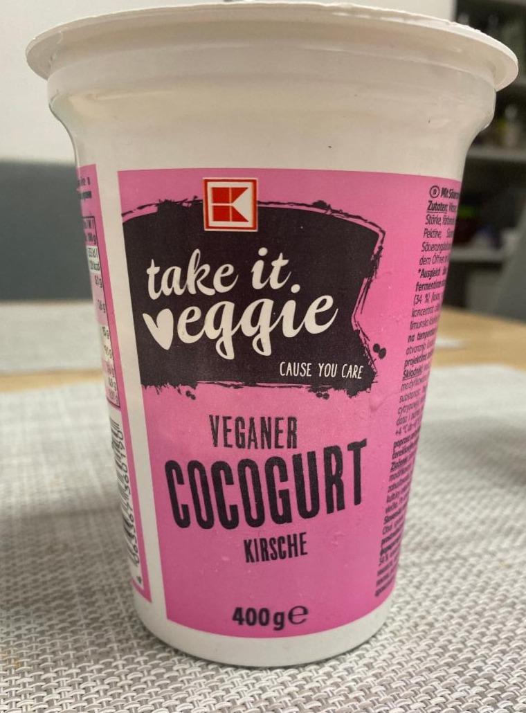 Fotografie - Veganer cocogurt kirsche take it veggie