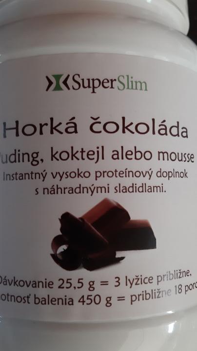 Fotografie - SuperSlim Horká čokoláda proteínový doplnok