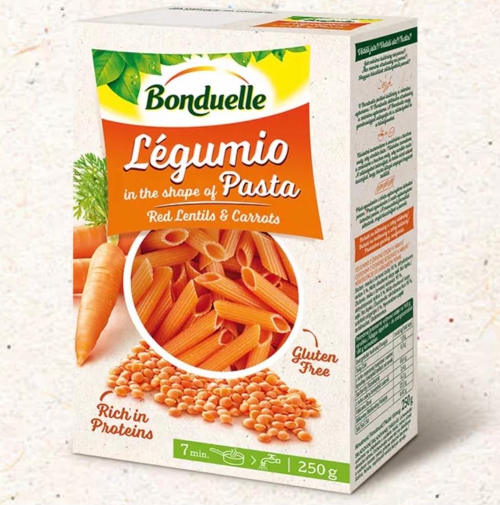 Fotografie - Légumio Pasta Red Lentils & Carrots Bonduelle