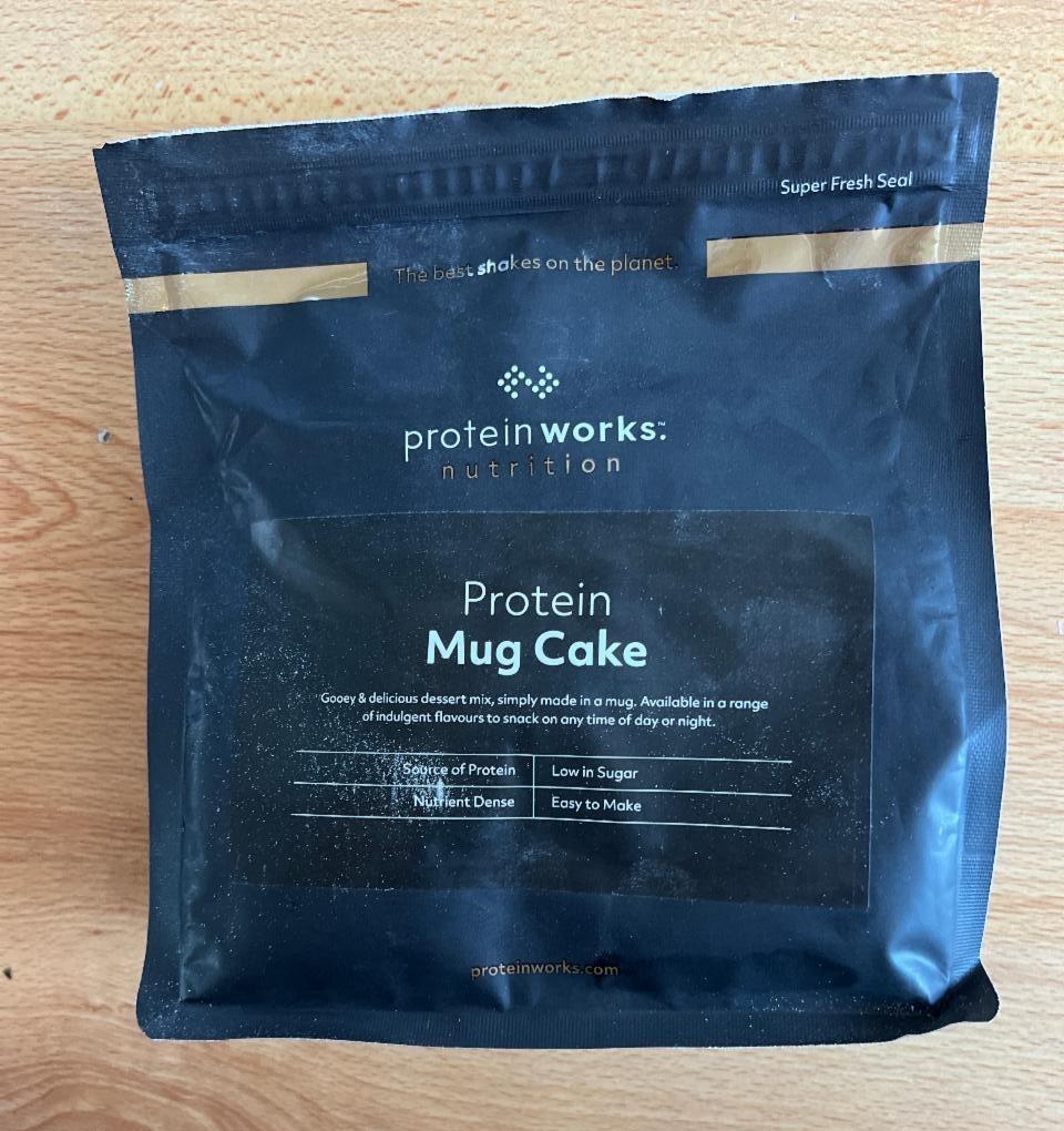 Fotografie - Protein Mug Cake salted caramel Protein works nutrition