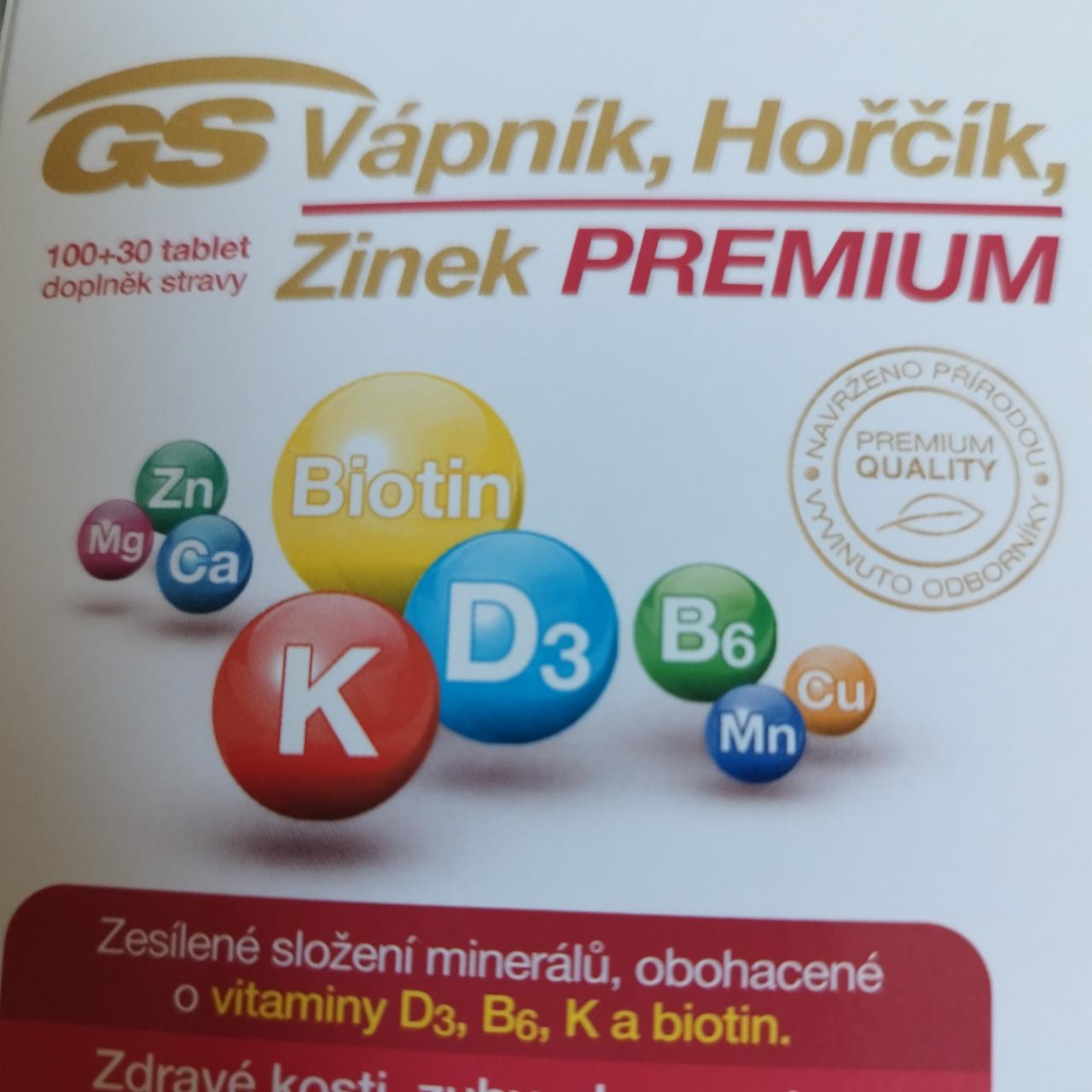Fotografie - Vápnik, Hořčík, Zinek Premium GS