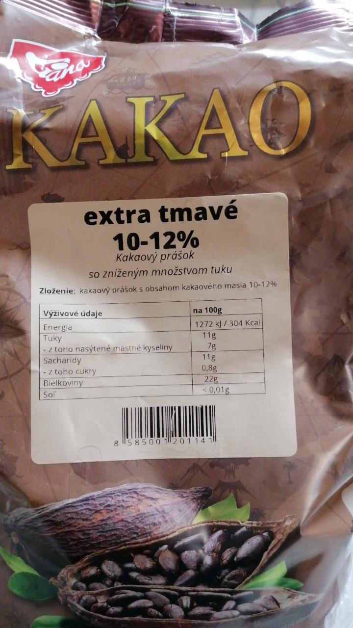 Fotografie - Kakao extra tmavé 10 - 12% Liana