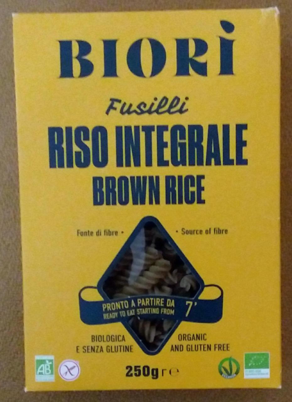 Fotografie - Bio Fusilli Riso integrale brown rice Biori
