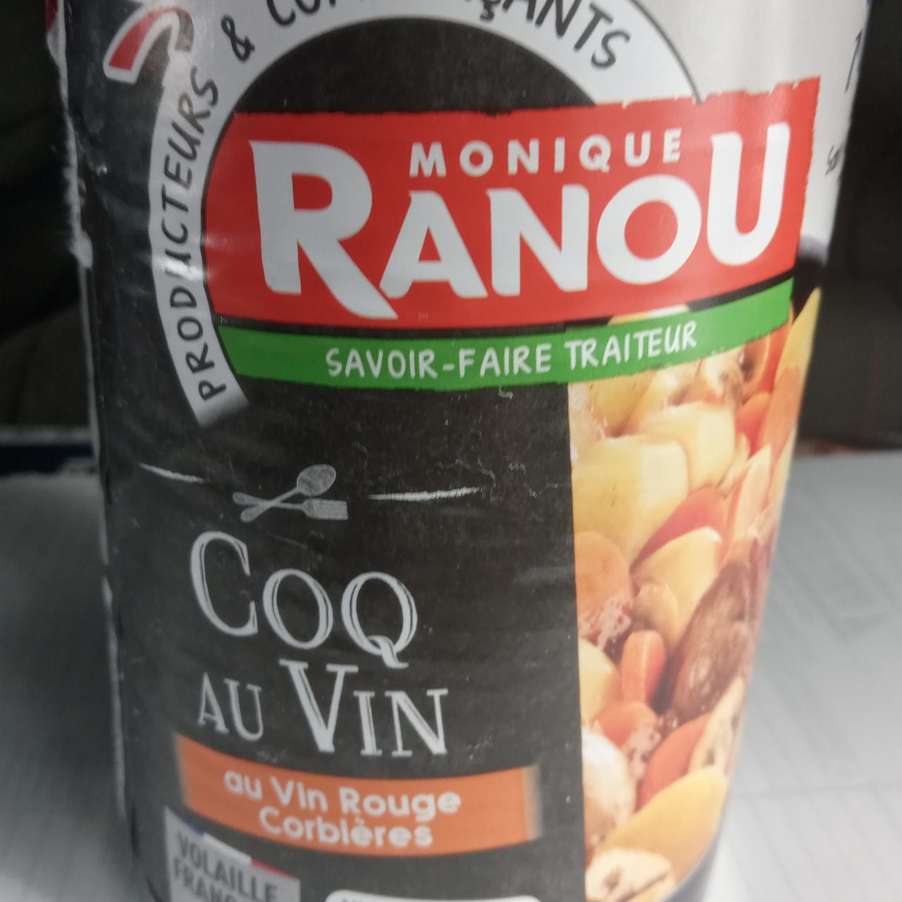 Fotografie - Coq au vin rouge de Corbières volaille française Monique Ranou