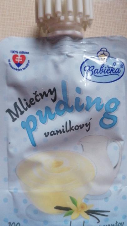 Fotografie - mliečny puding vanilkový Babička