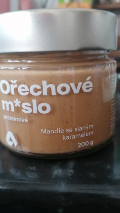 Fotografie - Orechové maslo proteinové Mandle se slanym karamelem