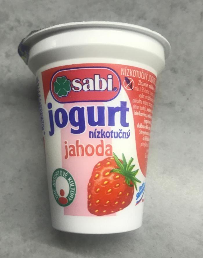 Fotografie - Jogurt nízkotučný jahoda Sabi