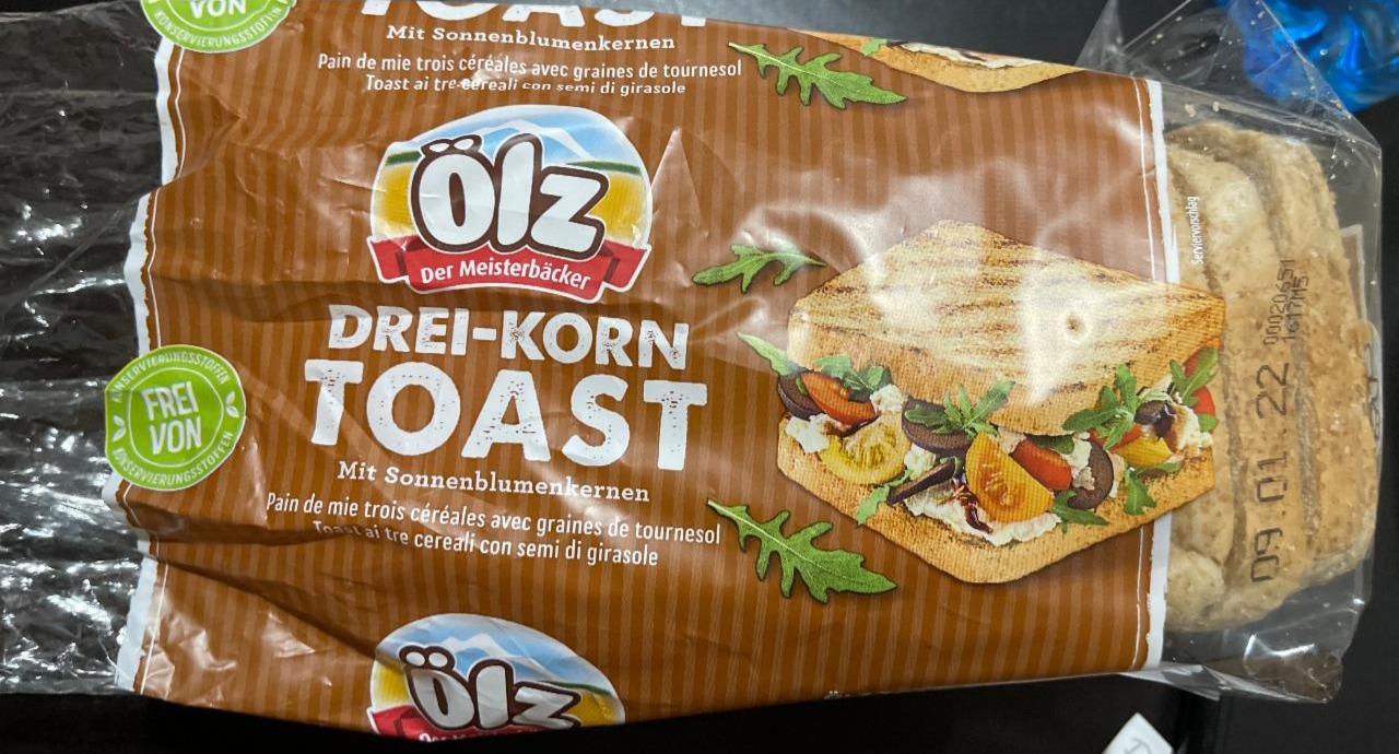 Fotografie - Drei-Korn Toast mit Sonnenblumenkernen Ölz Der Meisterbäcker