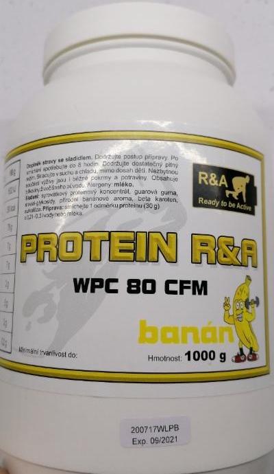 Fotografie - Protein WPC 80 CFM banán R&A