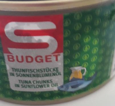 Fotografie - Tuna Chunks in sunflower oil S Budget