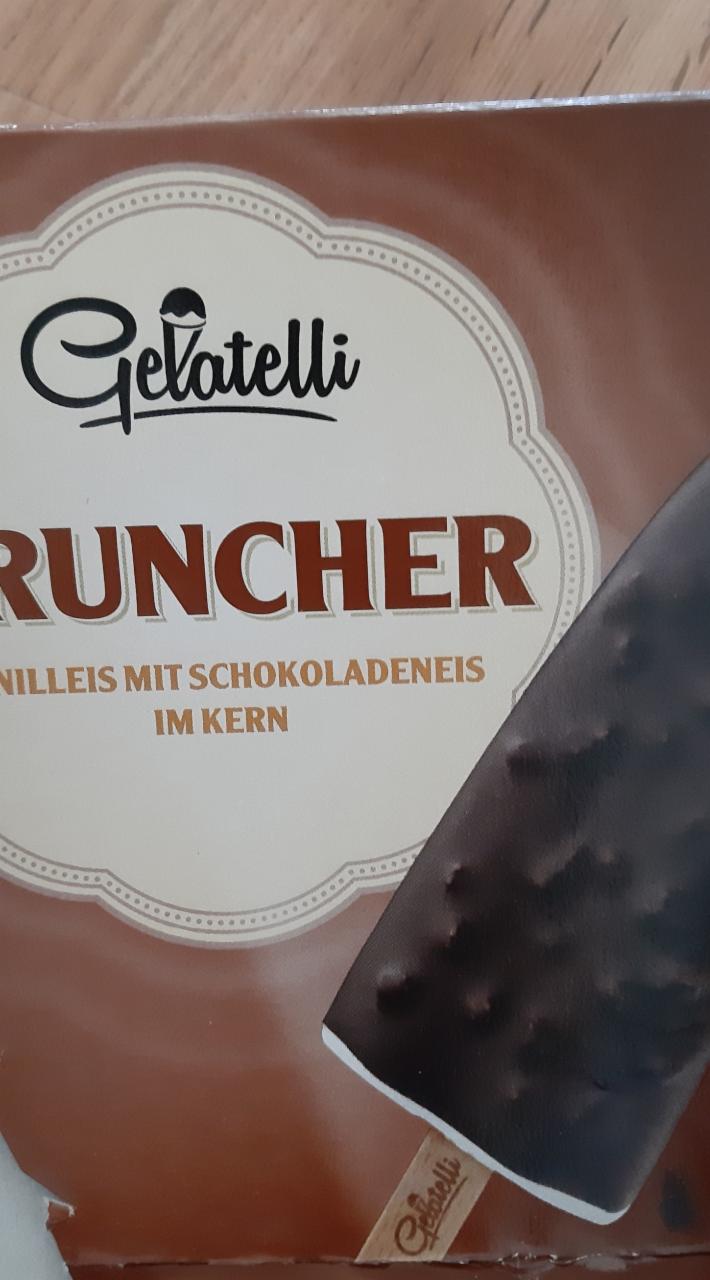 Fotografie - Cruncher Gelatelli vanilleis mit schokoladeneis im kern