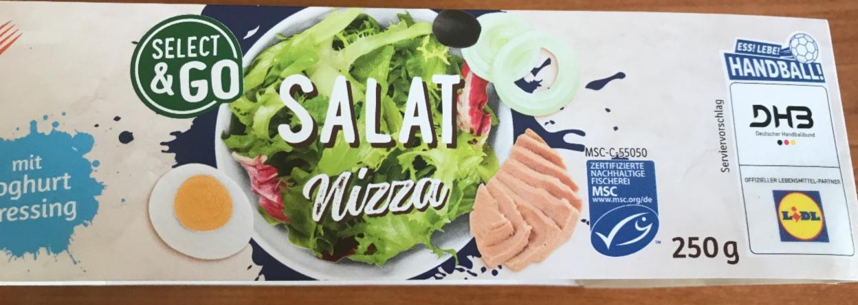 Fotografie - Salat Nizza mit joghurt dressing Select&Go